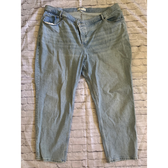 Abercrombie & Fitch Dad Jeans Size 36 22 Short Blue - Picture 3 of 7